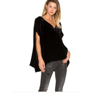 MARCELO BURLON  Leona Velvet Draped Top Size 44 (Medium)
